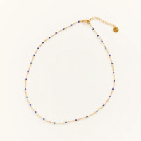 Collier Castelo Choker bleu marine, Palas