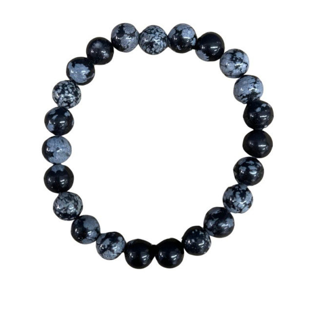 Bracelet Obsidienne Flocon de neige, Koukouma & Co